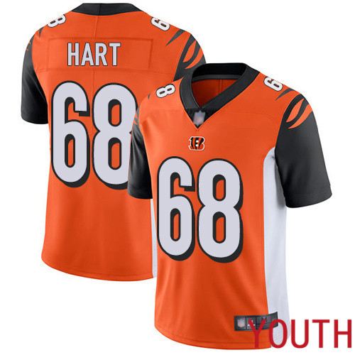 Cincinnati Bengals Limited Orange Youth Bobby Hart Alternate Jersey NFL Footballl #68 Vapor Untouchable